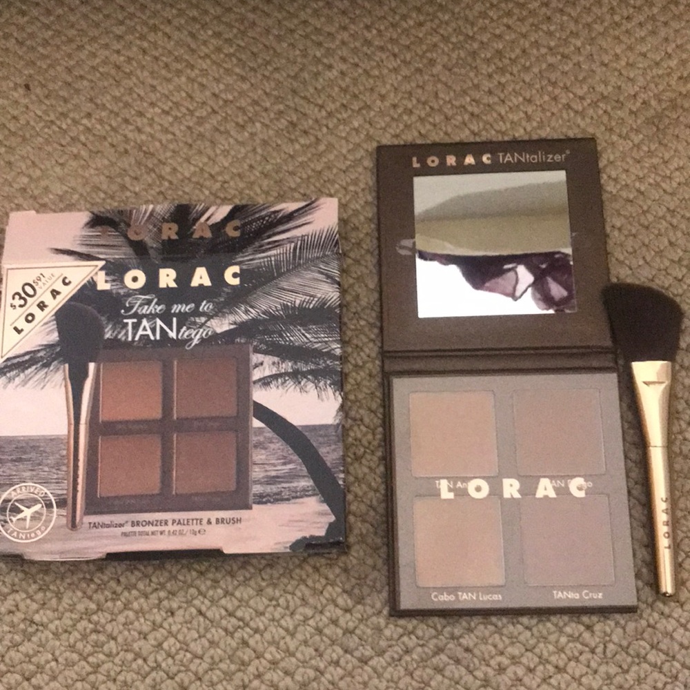 LORAC Tantalizer bronzer palette&brush